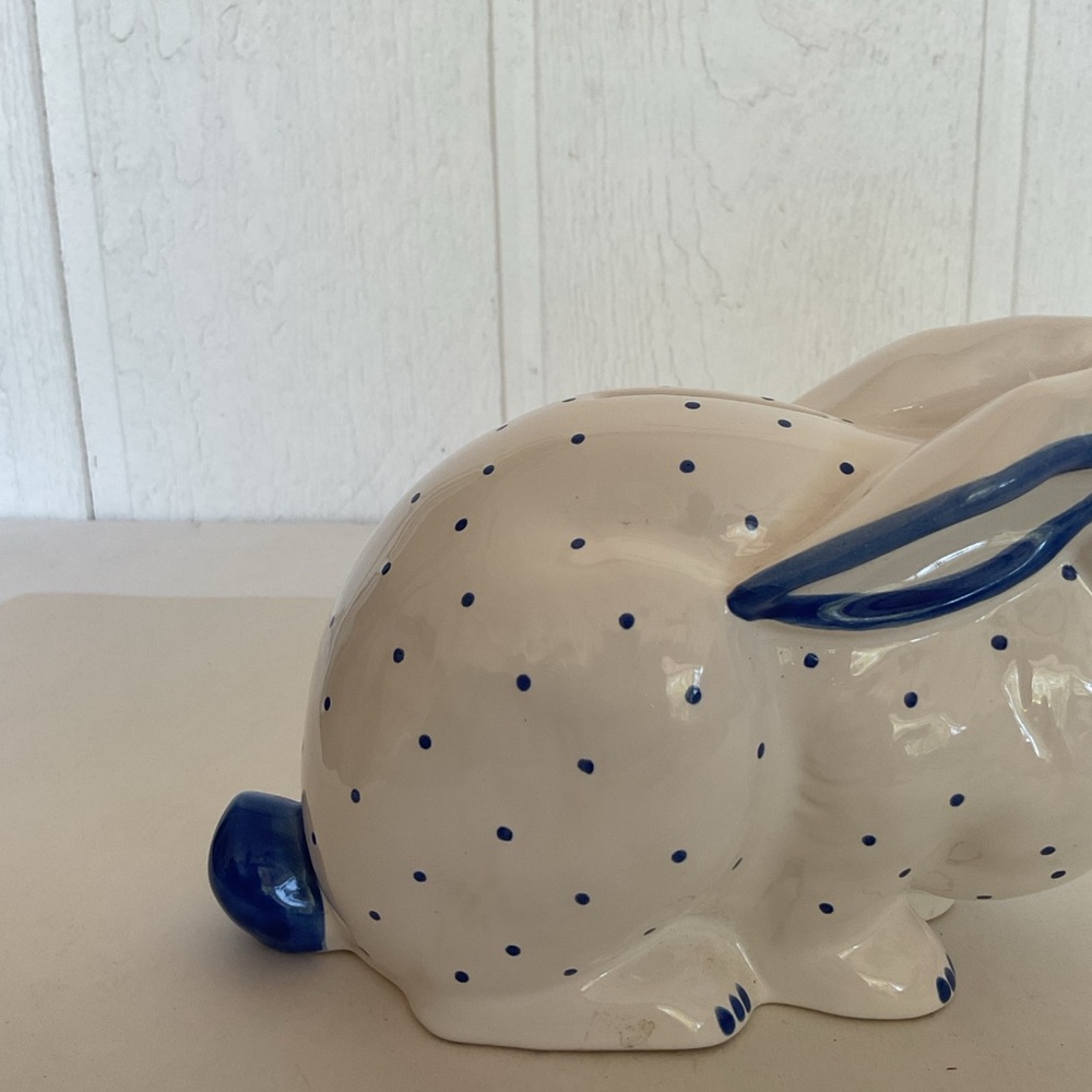Tiffany & Co. Hand Painted Rabbit Coin Bank - Picture 5 of 13